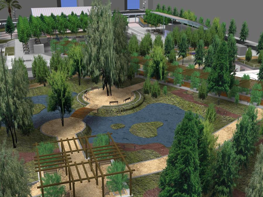 Diseño urbanístico de parque
