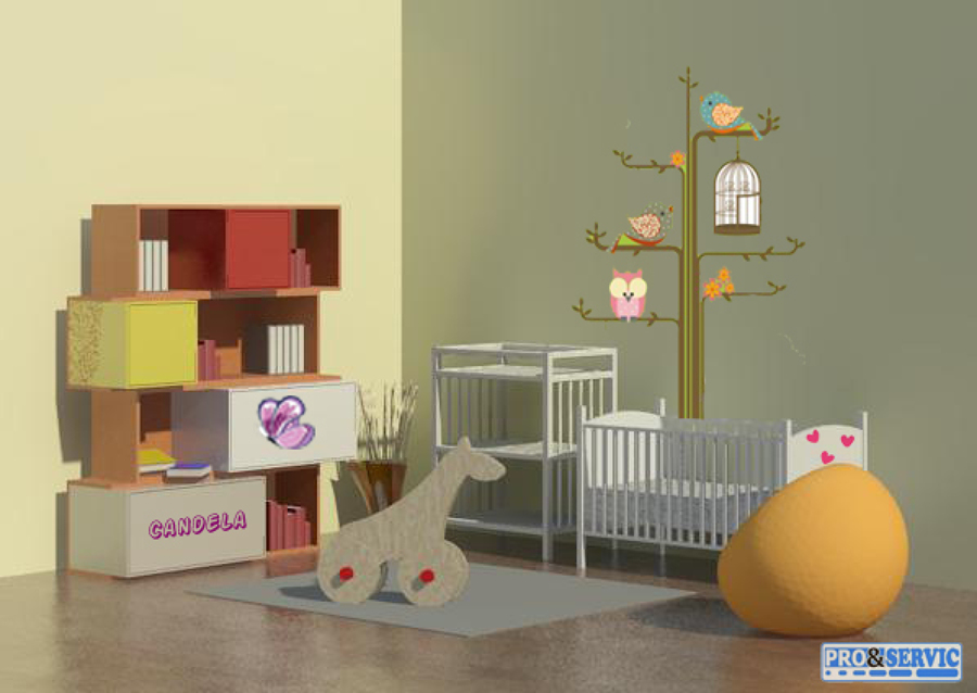 Diseñpo 3D dormitorio infantil