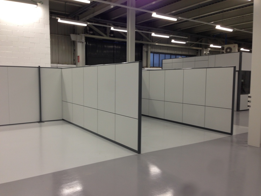 Divisiones de oficina con aislamiento acústico