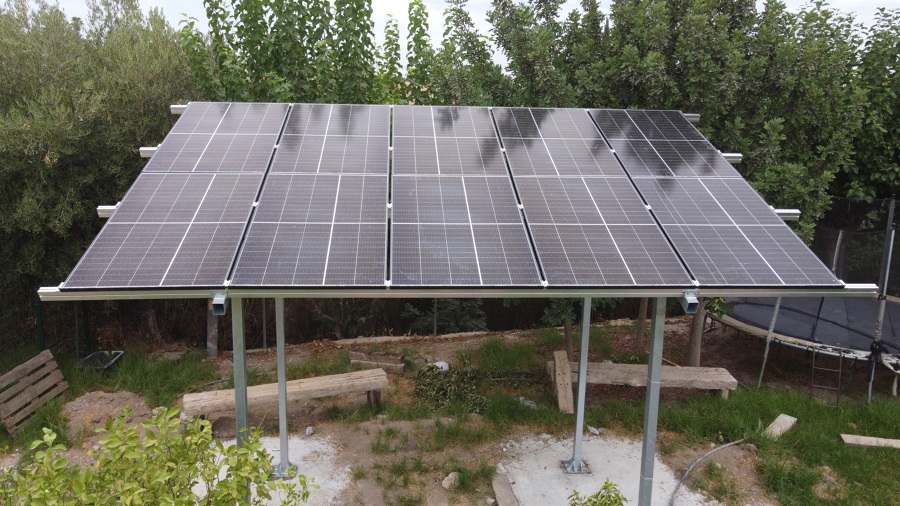 Instalación Solar en Pérgola