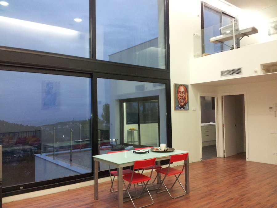 doble altura salón interior