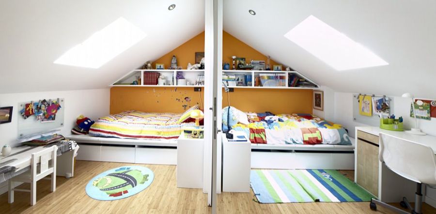Dormitorio doble para dos hermanos