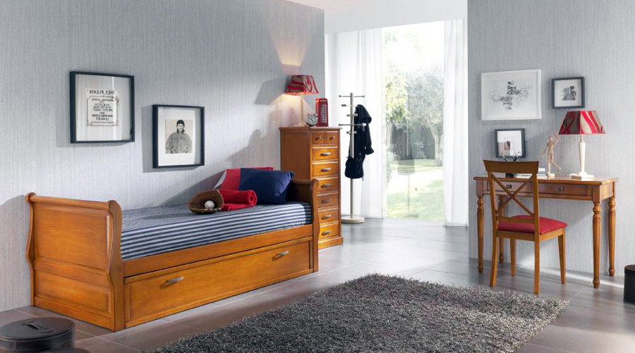 Dormitorio juvenil cama nido