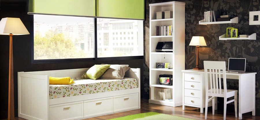 Dormitorio juvenil con escritorio