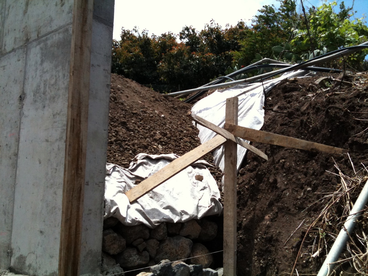 Drenaje de muro de contención