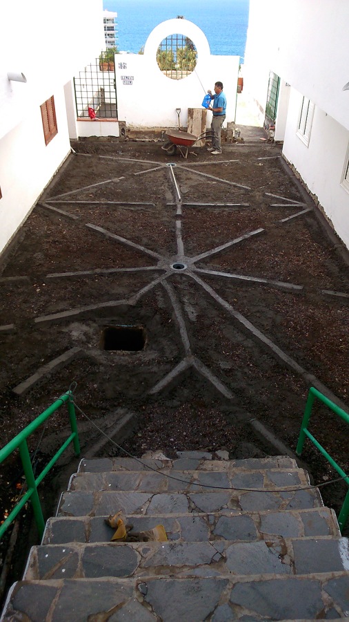 Pendientes de para desagües de Terraza en Los Gigantes 