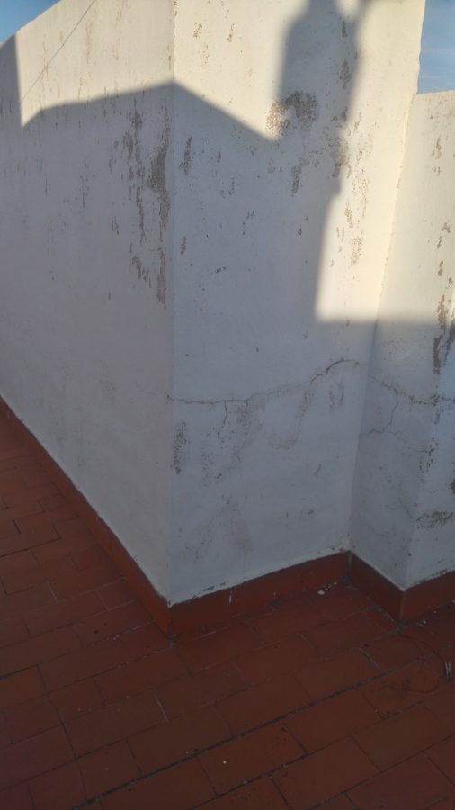 Reparación de terraza antes