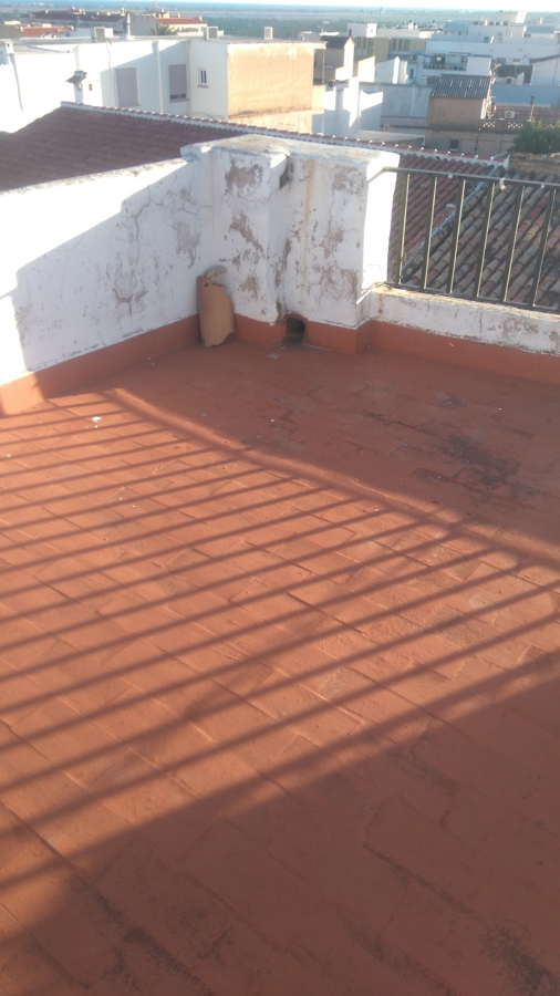 Reparación de terraza antes