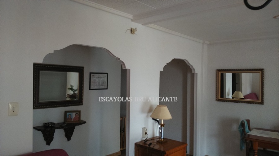 arcos de escayola instalados en Santa Pola - Alicante