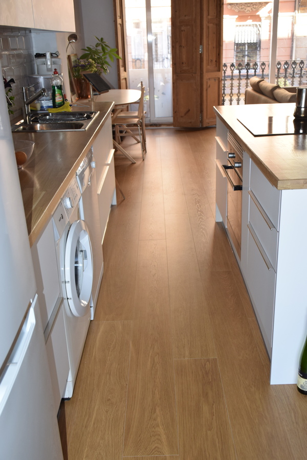 Parquet en la cocina