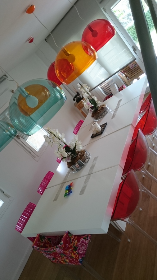 Pintura blanca en comedor