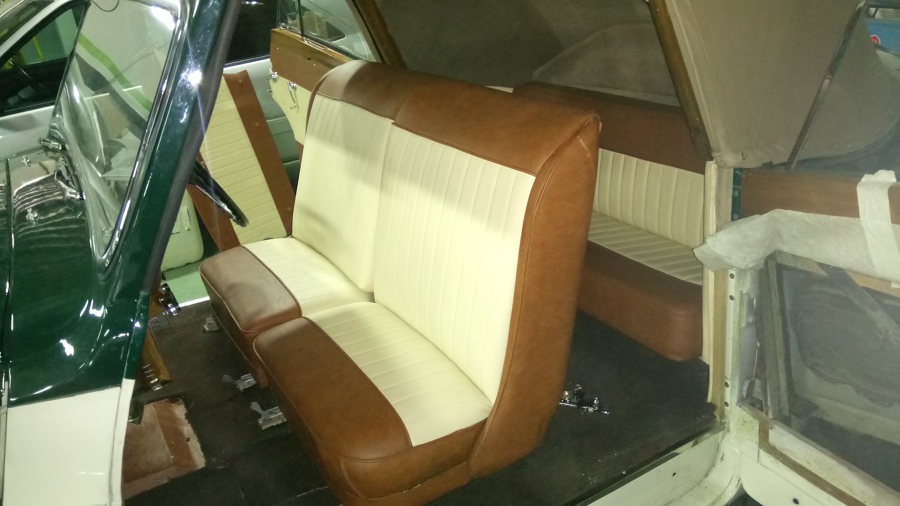 Tapizado de vehículo de época 