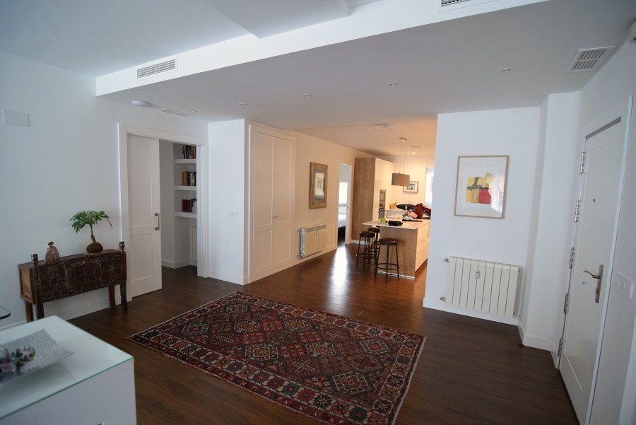 salón. piso 220m2 en serrano. Madrid.