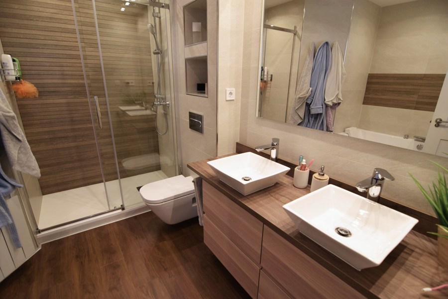 baño. piso 220m2 en serrano. Madrid.