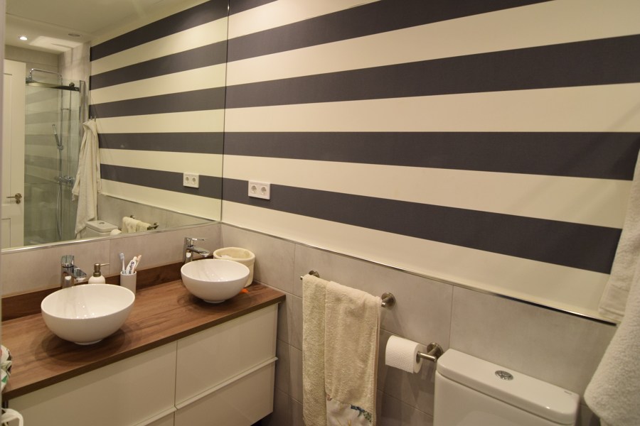 baño. piso 220m2 en serrano. Madrid.