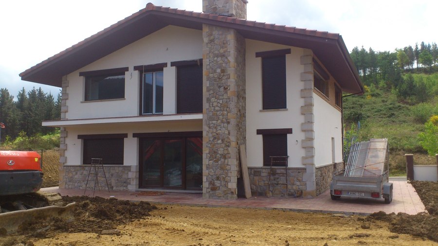 Fachada Trasera -  Vivienda unifamiliar Ermua - 