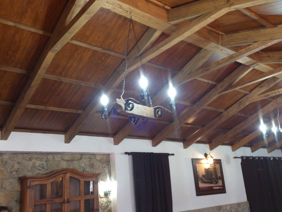 CUBIERTA DE PINO Y PANEL SANWICH