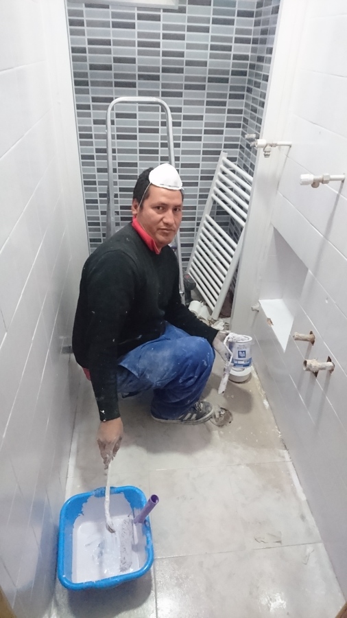 Rematando baño