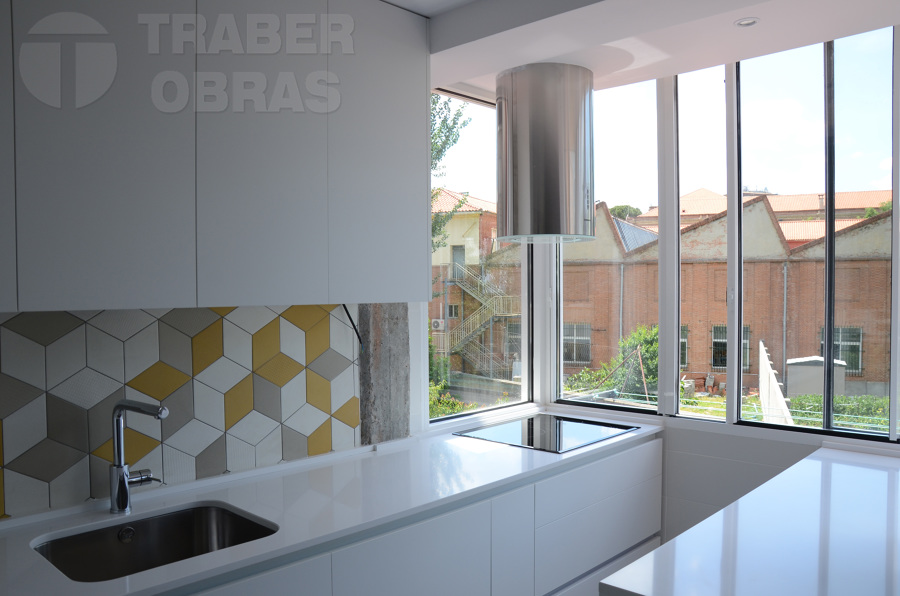 Año 2016. Reforma integral de vivienda realizada por Traber Obras. Madrid, barrio Chamartín.