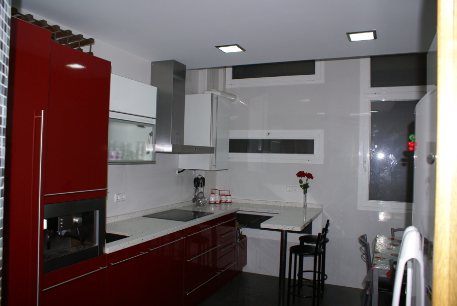 Cocina con peninsula
