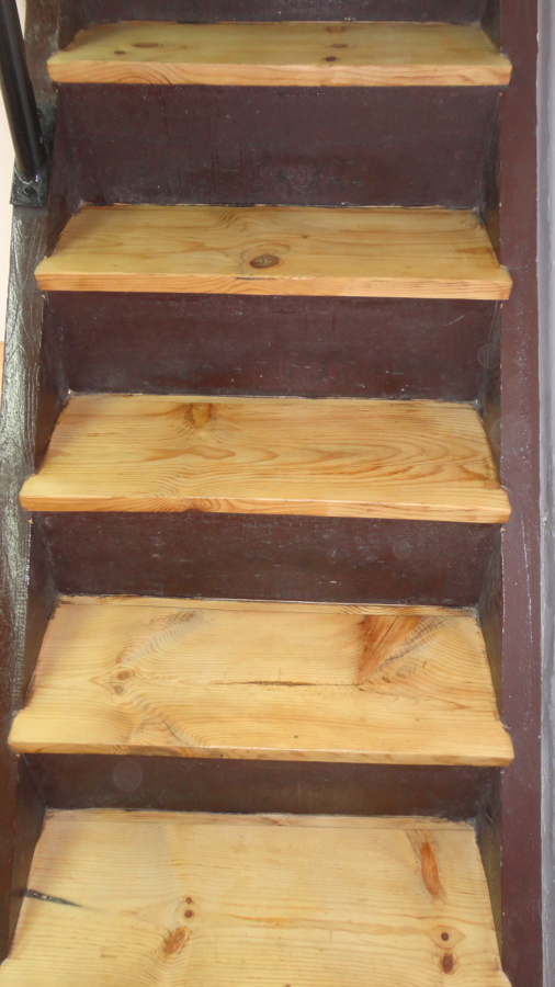 Peldaño de madera (después)