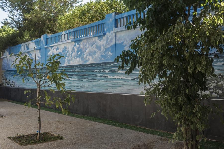 Mural Exterior vivienda.