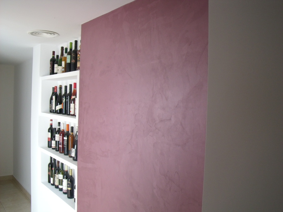 Decoración efecto terciopelo