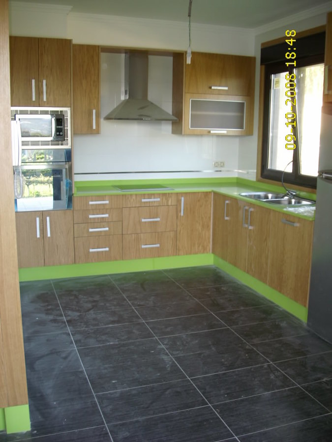 cocina pistacho de la segunda casa