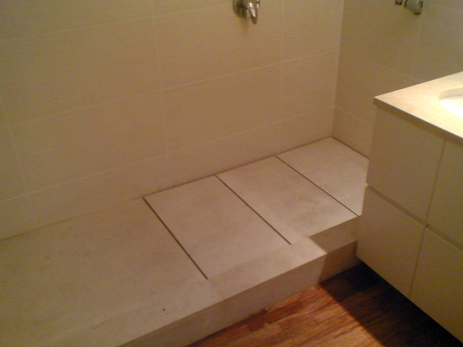 Ducha de mármol Blanco