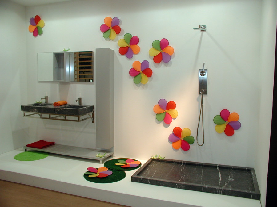 Ducha y lavabos de mármol Negro Markina