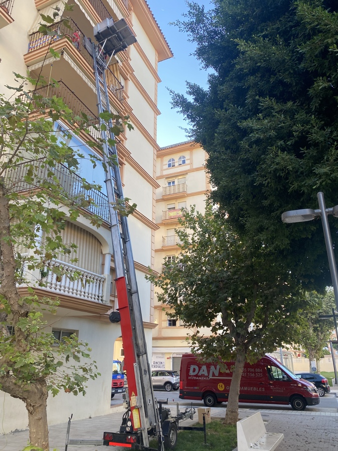 Mudanza con elevador