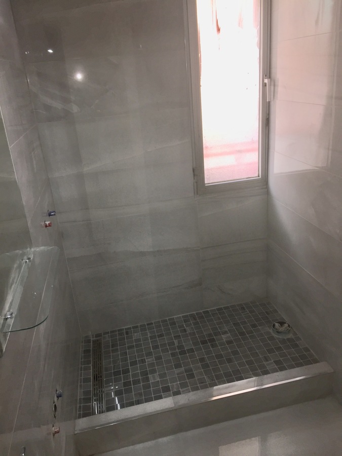 Plato de ducha de obra