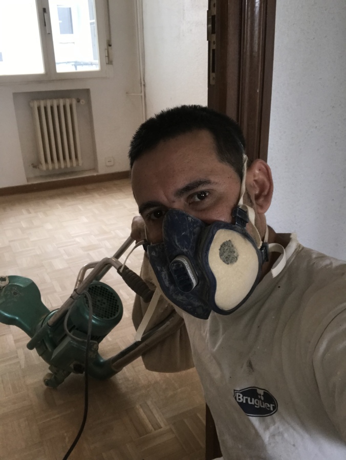 Aplicación de lijas