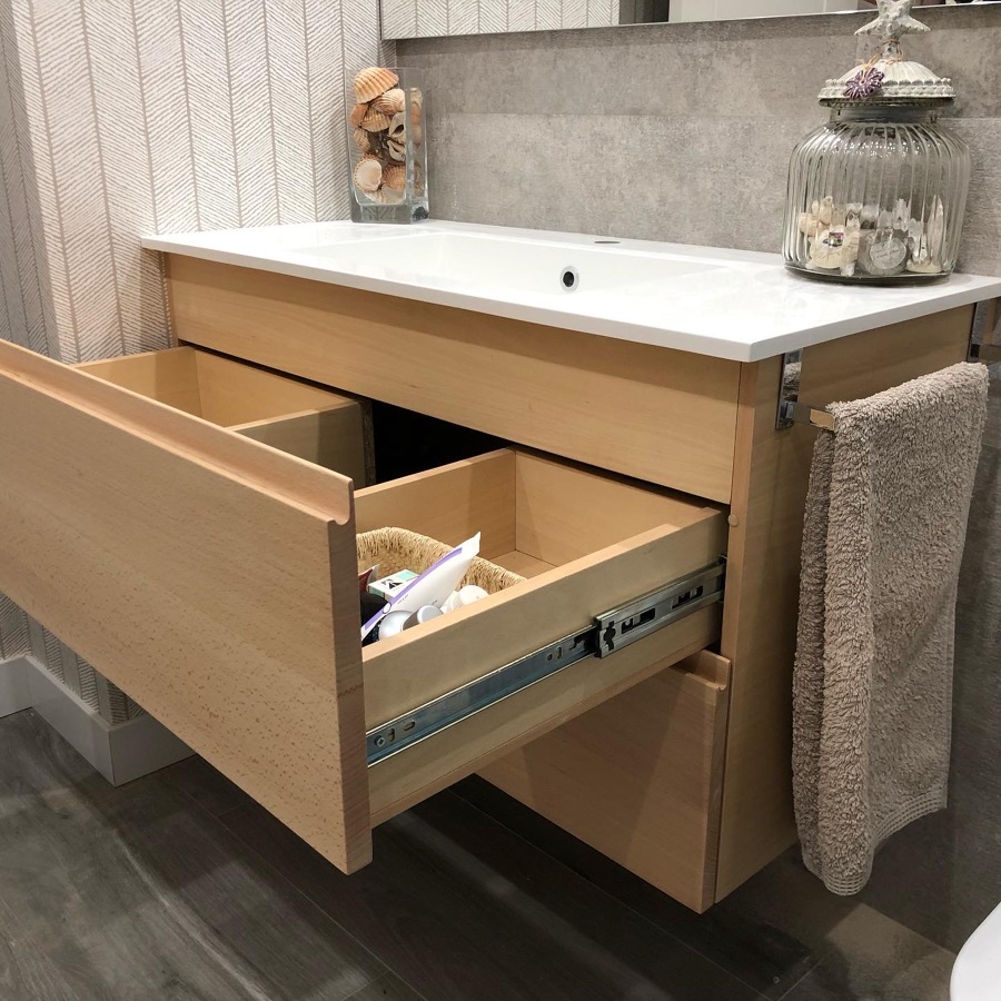 Mueble de baño abierto cajon 1