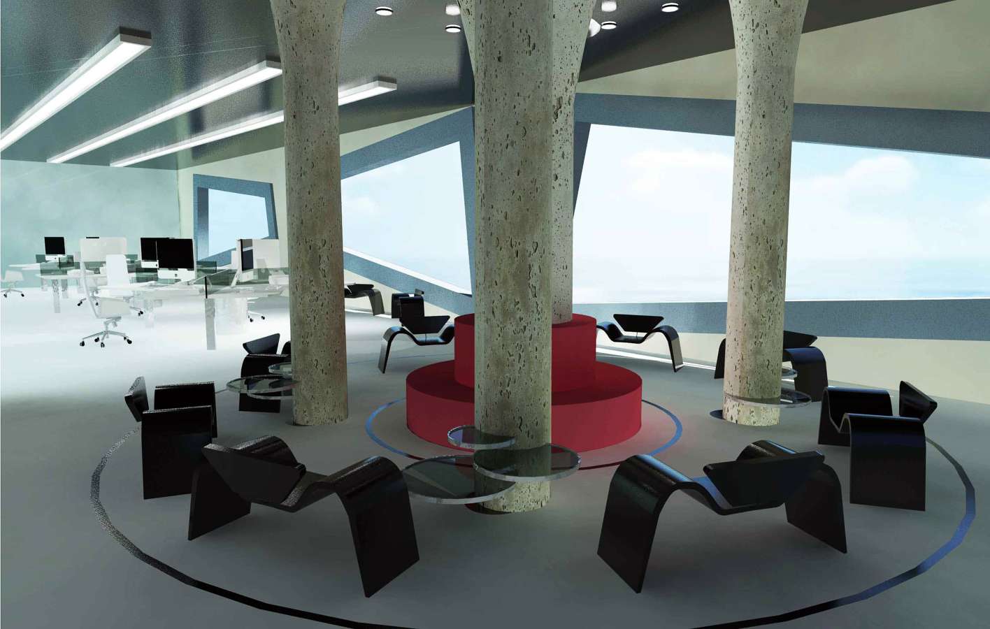 Edificio de oficnas para empresa de marketing