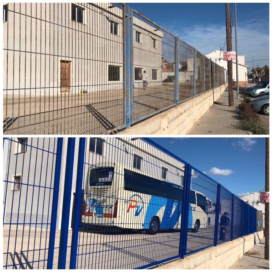 Pintado de valla exterior