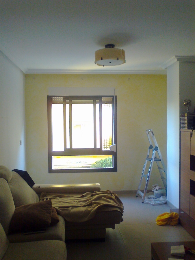 efecto fantasia en salon-comedor.