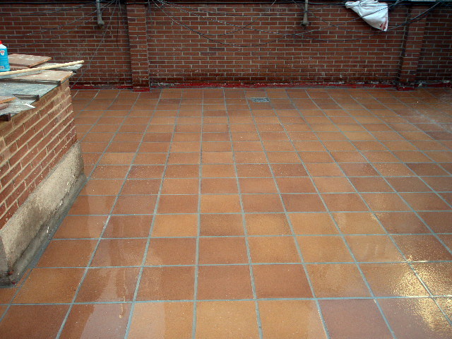  el mismo patio terminado y limpio