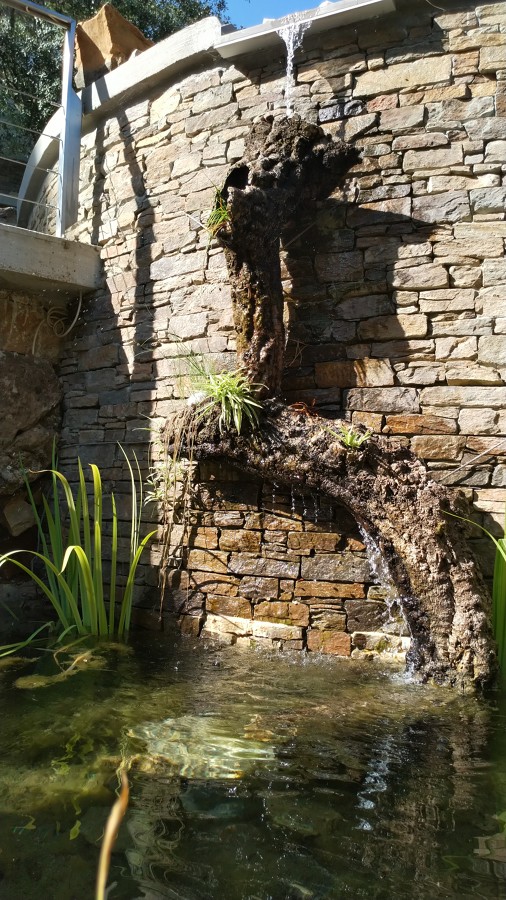 Cascada al filtro ecológico.