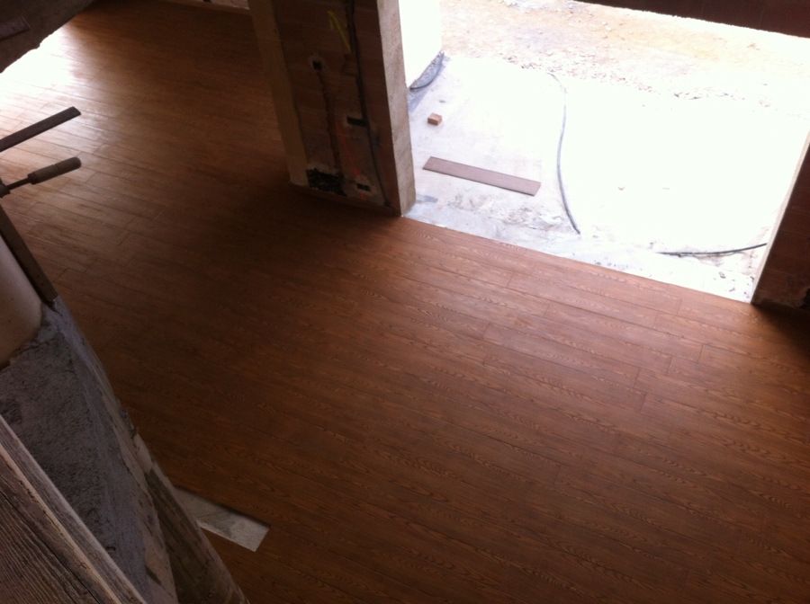 Embaldosado imitación parquet