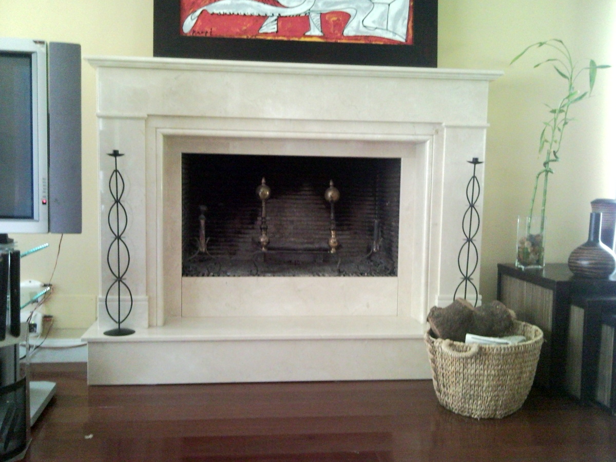 EMBOCADURA DE MÁRMOL ESPECIAL A MEDIDA EN MÁRMOL CREMA MARFIL