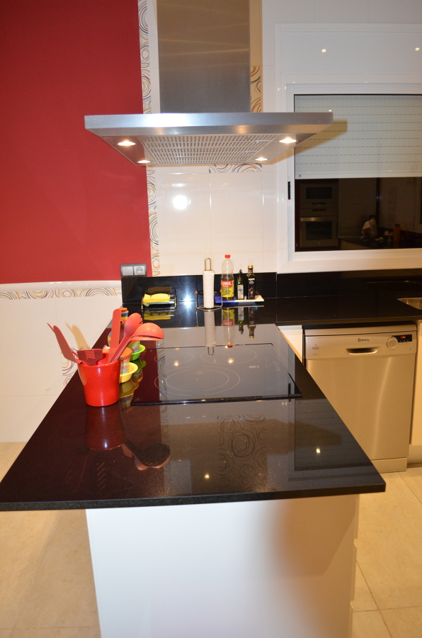 encimera cocina negro Absoluto, 2 cm