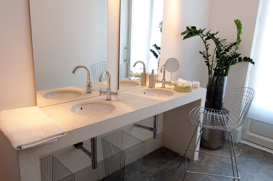 Encimera de mármol blanco