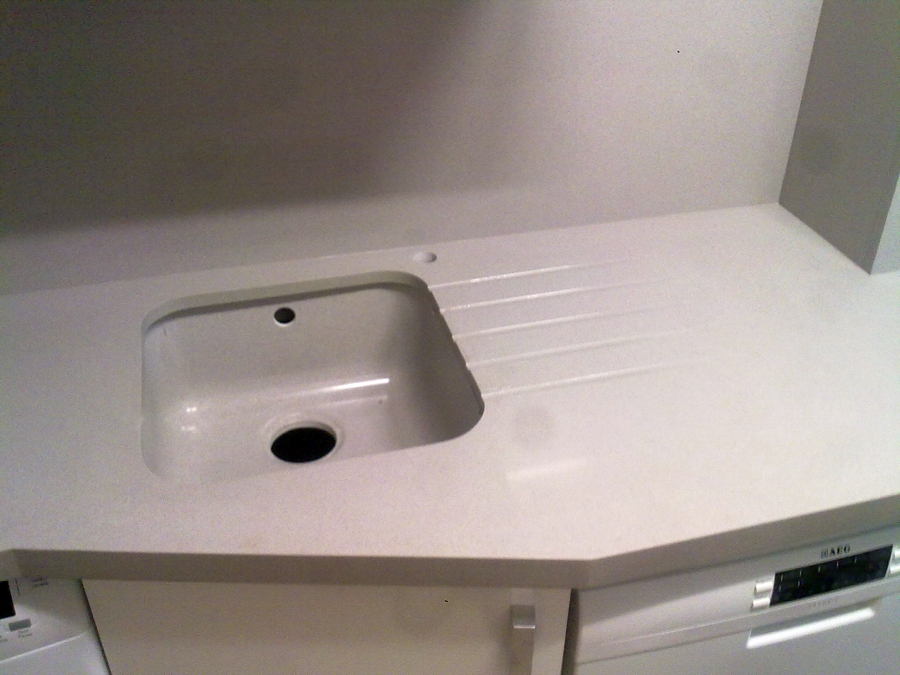 encimera de Silestone de Blanco Zeus