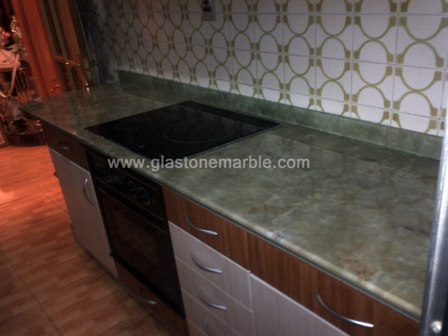 Encimeras de cristal con protección al rayado