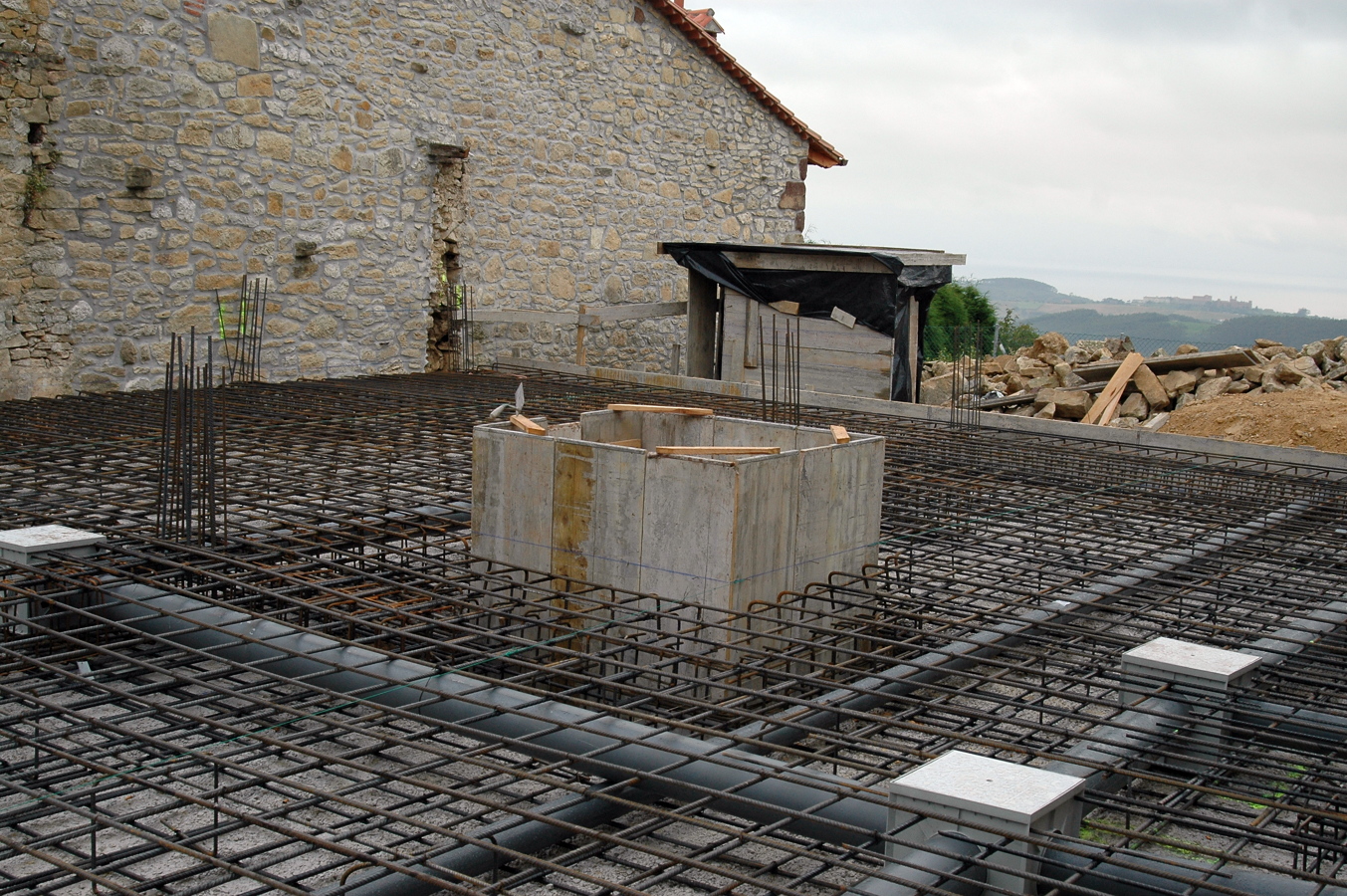 encofrado hueco de ascensor