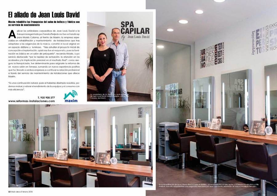 Reforma Local Peluquería Jean Louis David