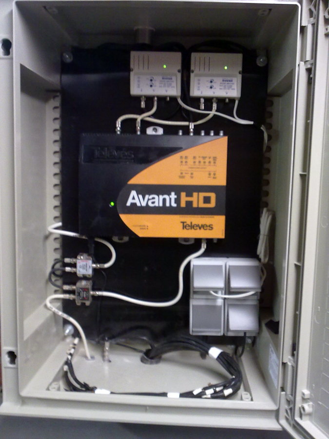 Equipo de antena casa unifamiliar