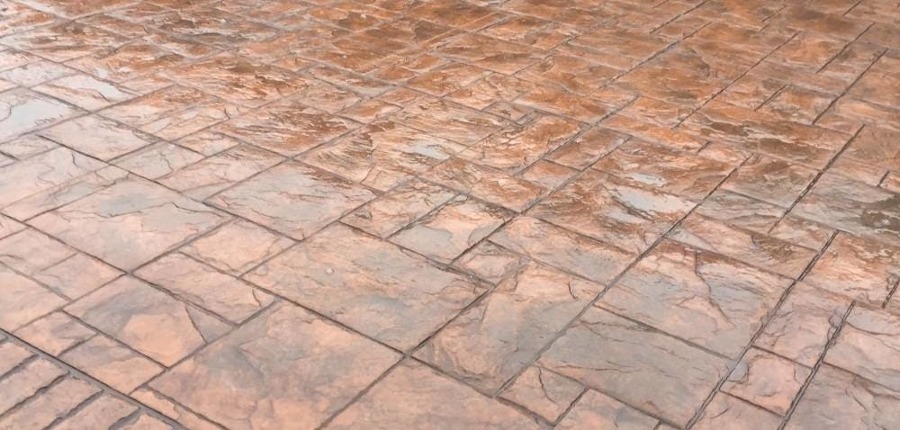 Instalación de hormigón impreso