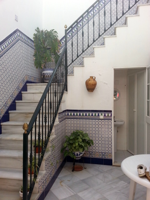 Escalera de patio.